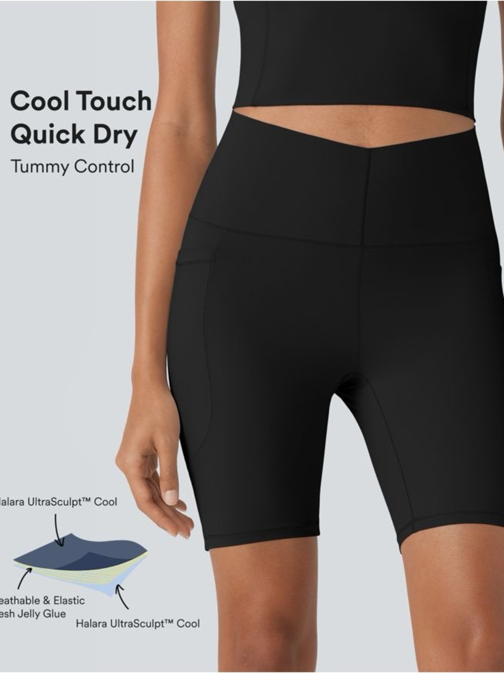 Halara UltraSculpt™ High Waisted Tummy Control Training Biker Shorts XL